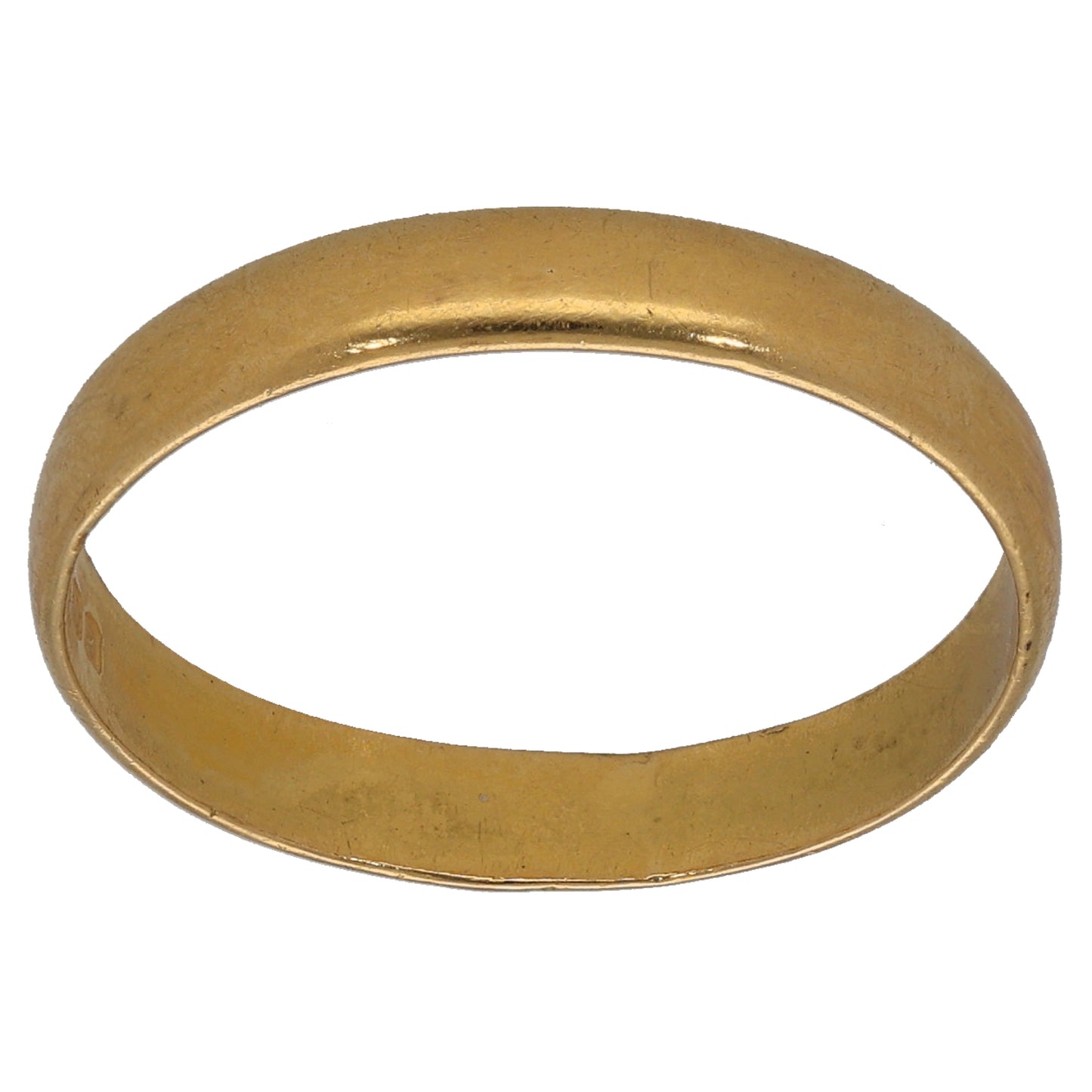 22ct Gold Plain Wedding Ring Size S