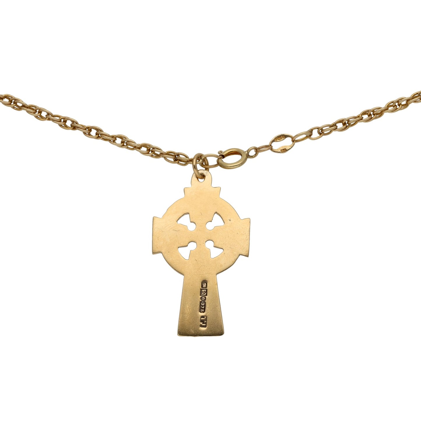 9ct Gold Cross Pendant With Chain