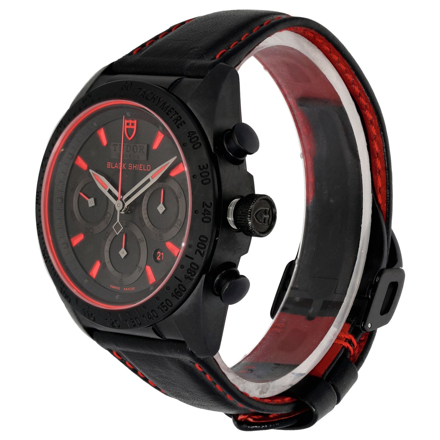 Tudor Fastrider Black Shield 42000C 42mm Ceramic Watch