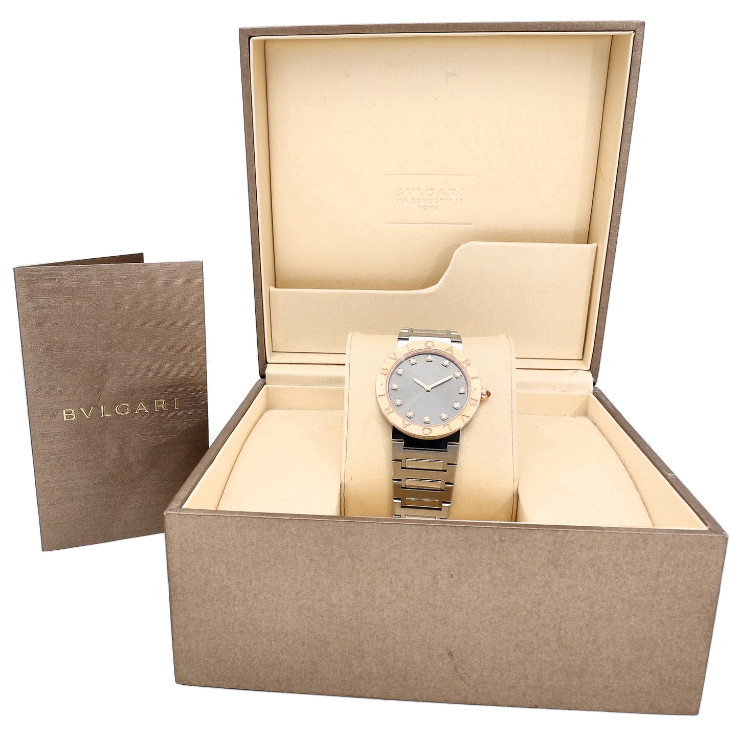 Bvlgari BB P 33 SG 33mm Bi-Colour Watch