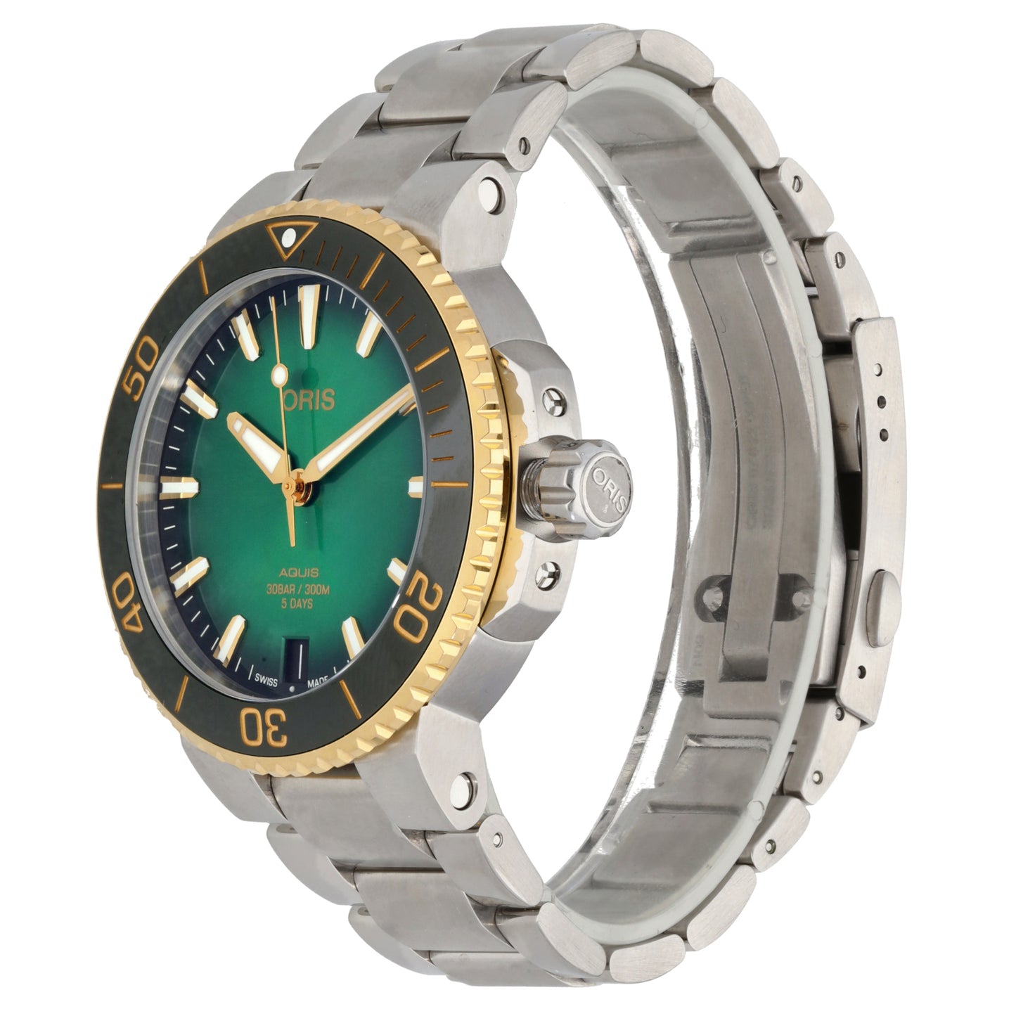 Oris Aquis 7769 63 41.5mm Bi-Colour Watch
