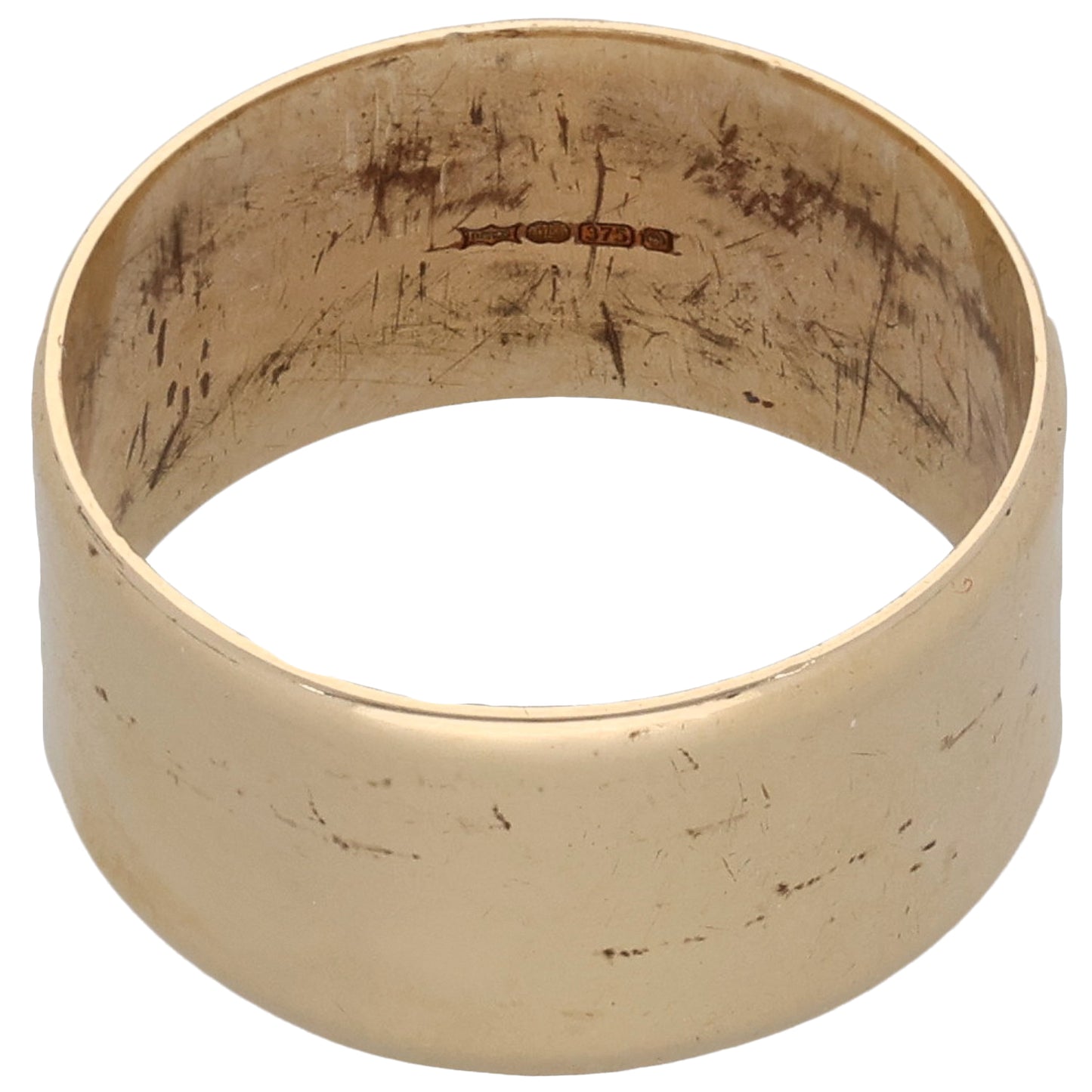 9ct Gold Plain Wedding Ring Size P