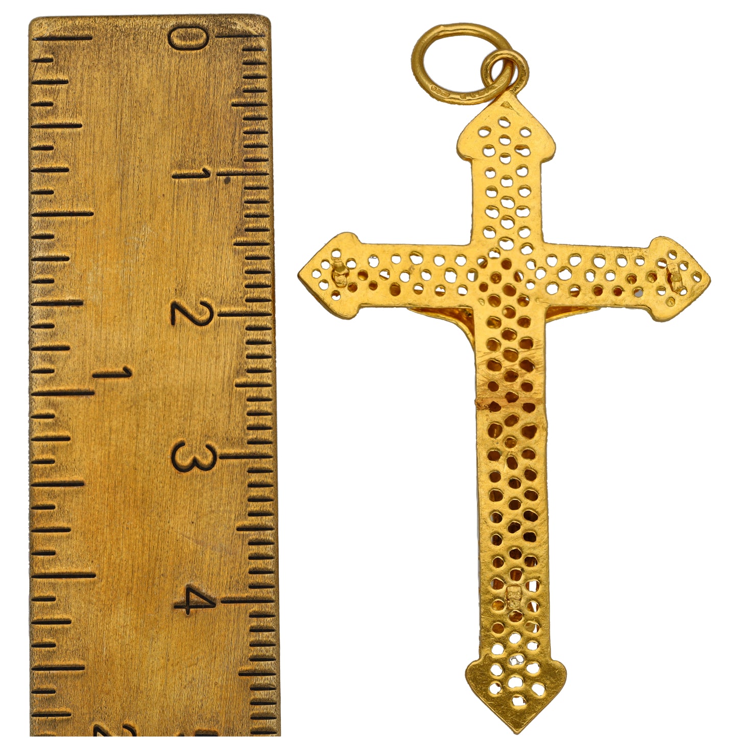 22ct Gold Crucifix Pendant