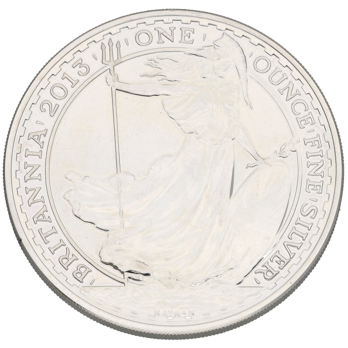 Fine Silver Queen Elizabeth II 1 OZ Britannia Coin 2013