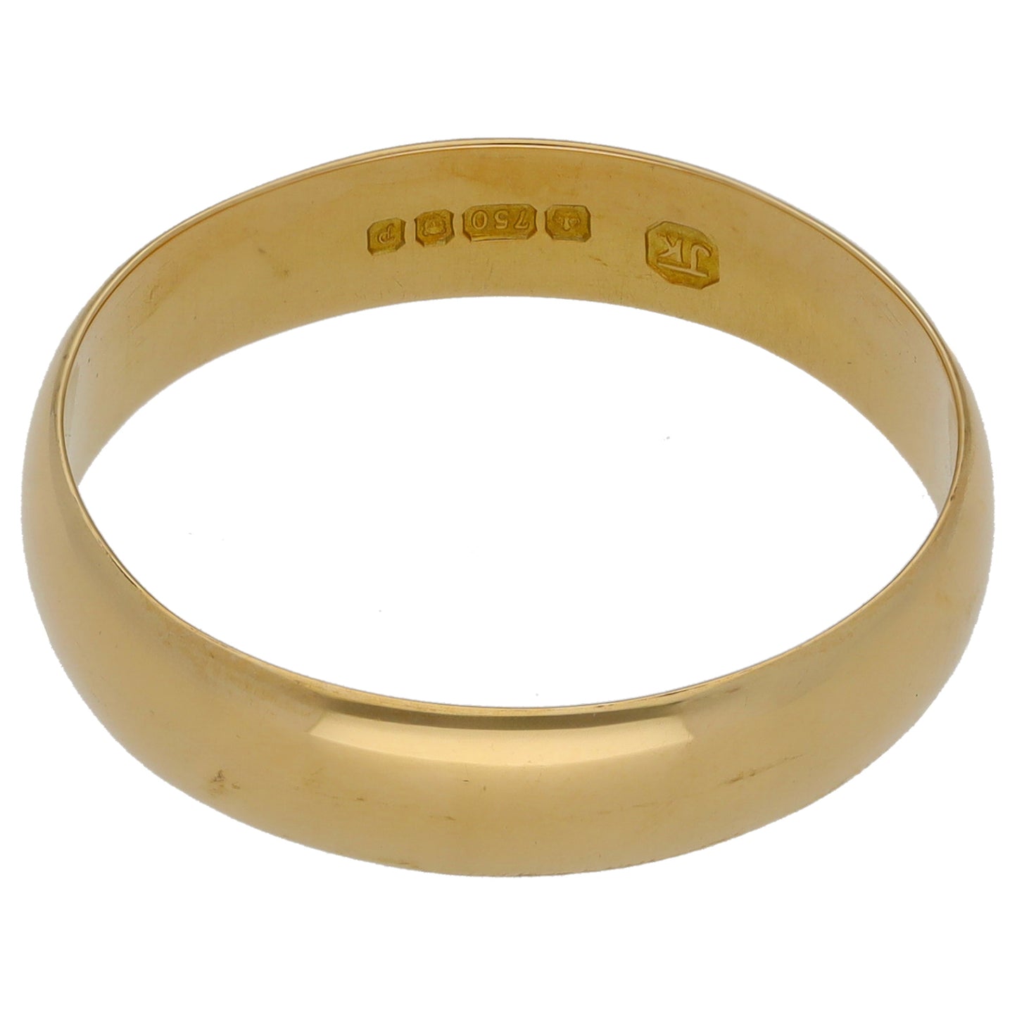 18ct Gold Plain Wedding Ring Size V