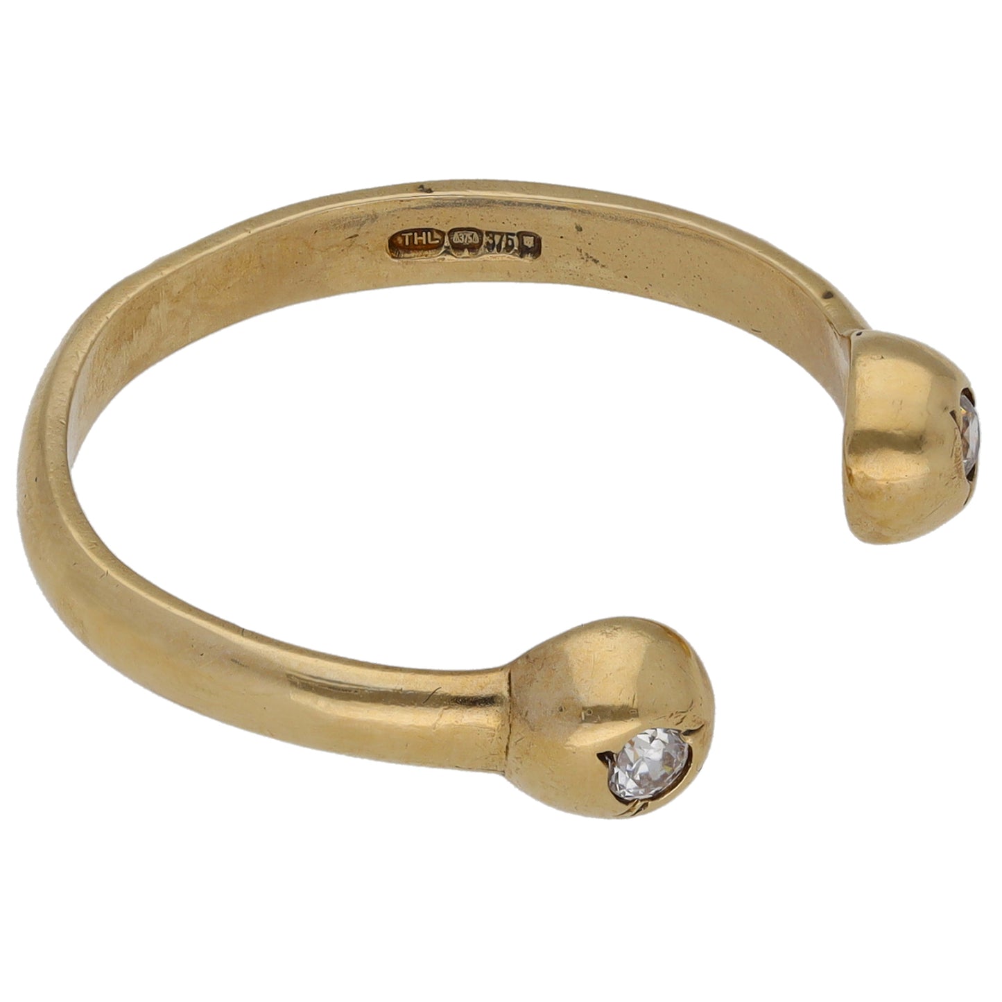 9ct Gold Cubic Zirconia Alternative Ring Size T