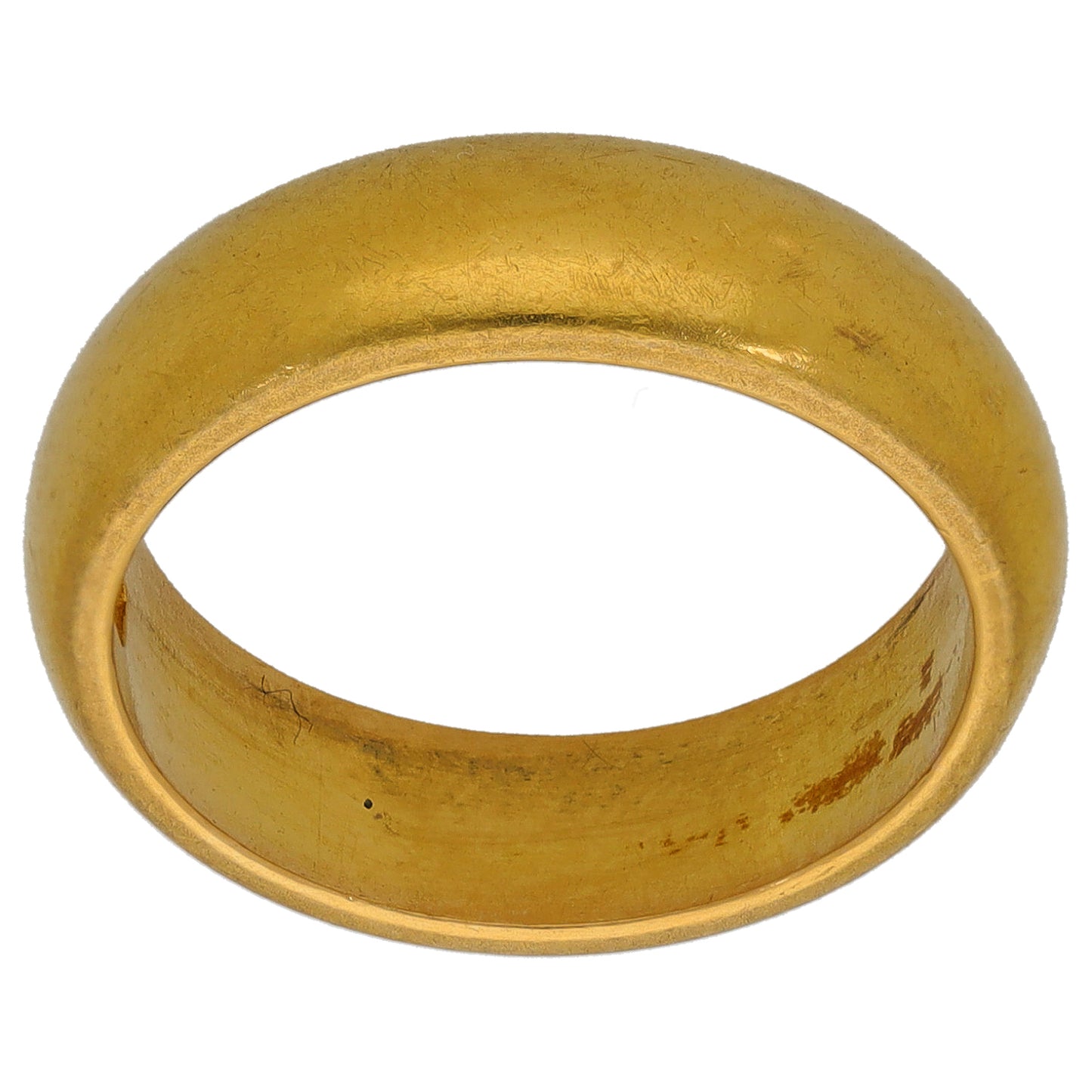 22ct Gold Plain Wedding Ring Size M