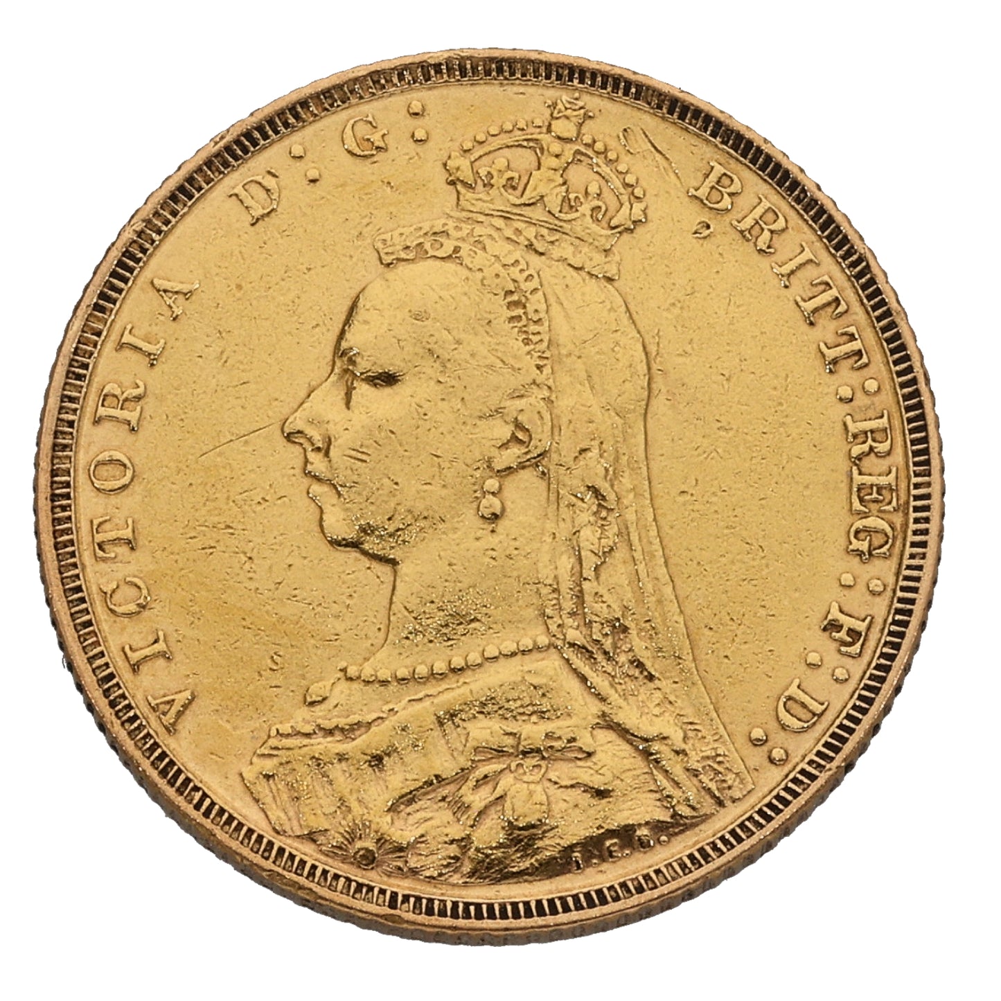 22ct Gold Queen Victoria Full Sovereign Coin 1892