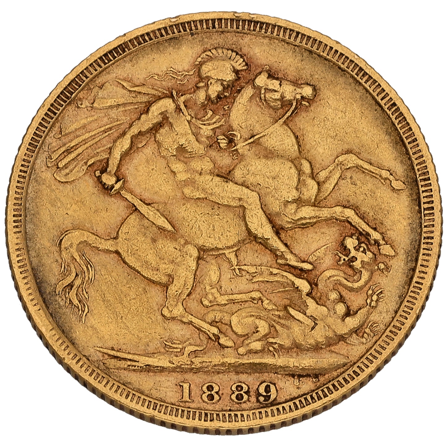 22ct Gold Queen Victoria Full Sovereign Coin 1889