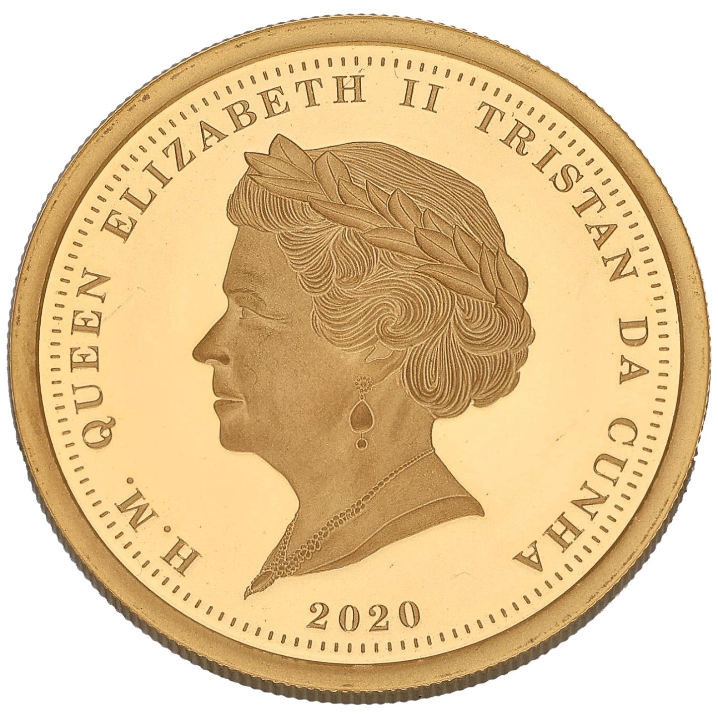 22ct Gold Queen Elizabeth II One Laurel Coin 2020