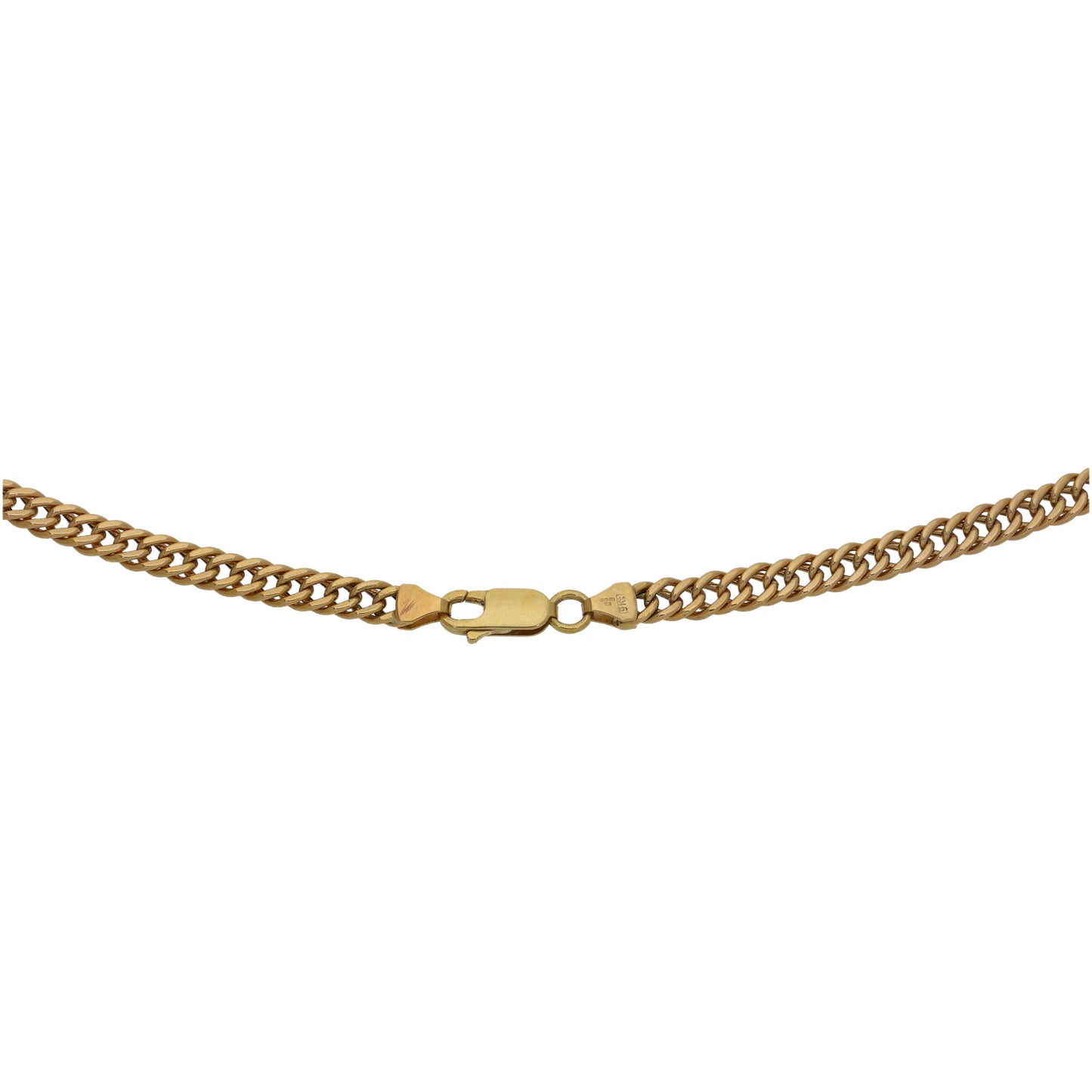 9ct Gold Curb Chain 18"
