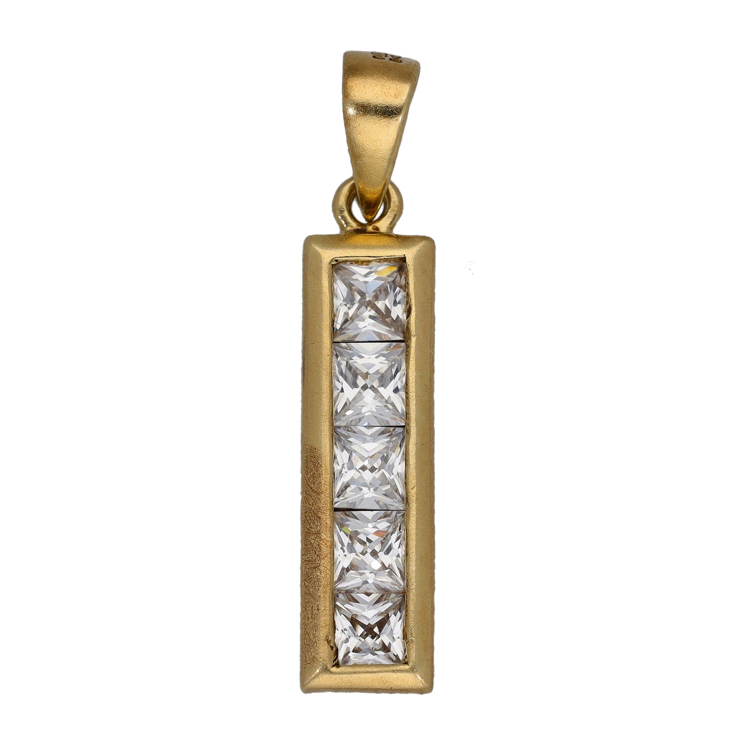 9ct Gold Cubic Zirconia Dress/Cocktail Pendant