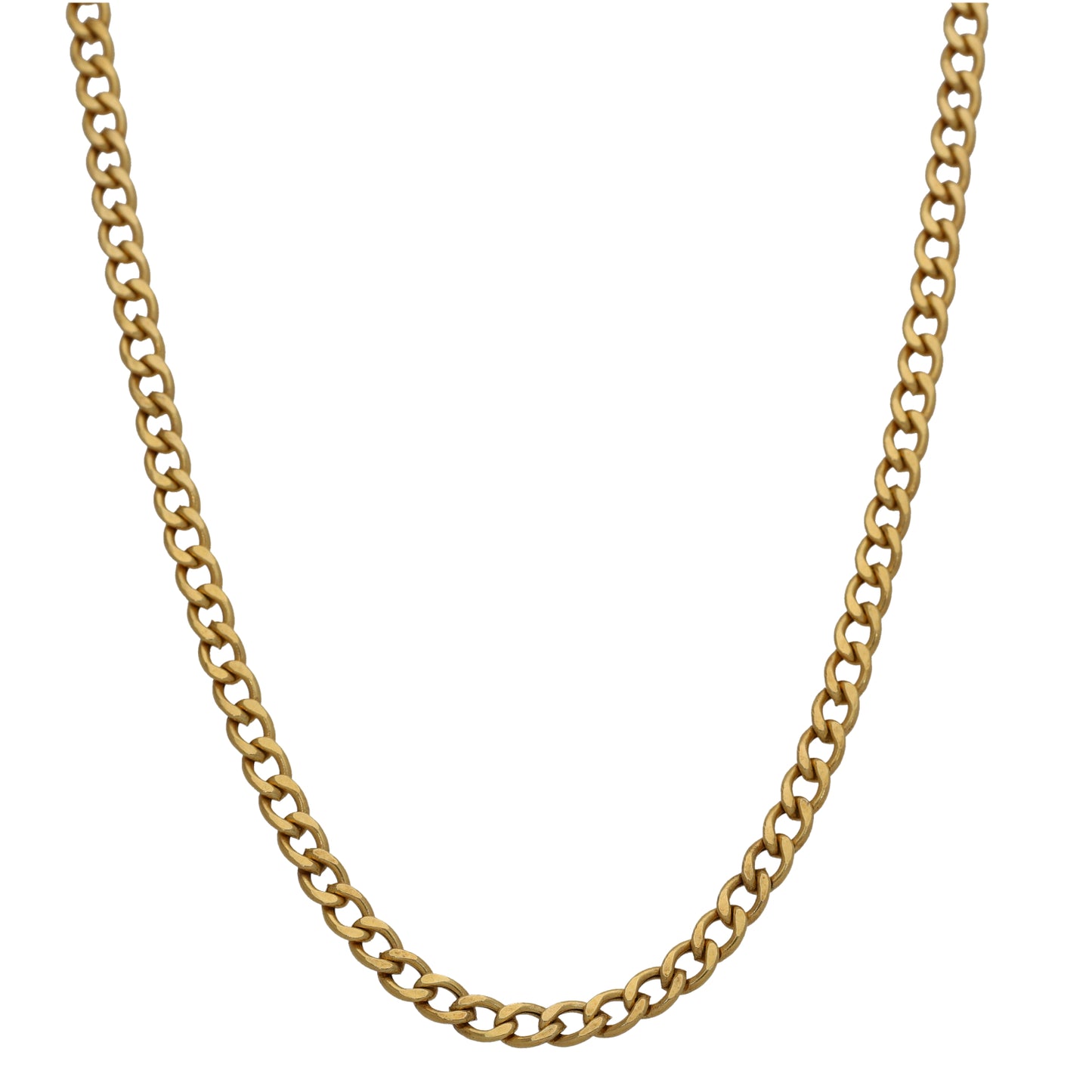 9ct Gold Curb Chain 18"