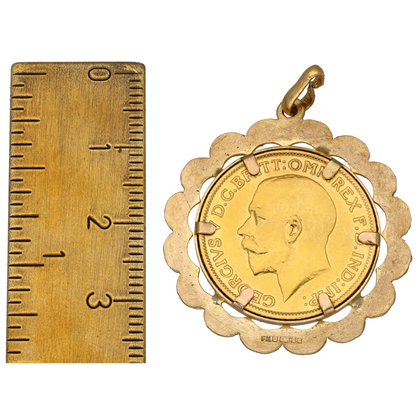 9ct Gold Full Sovereign Coin Pendant