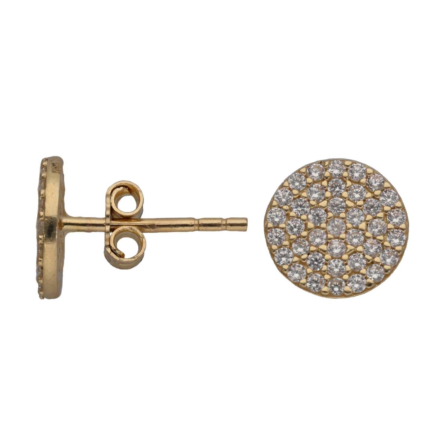 14ct Gold Cubic Zirconia Dress/Cocktail Earrings