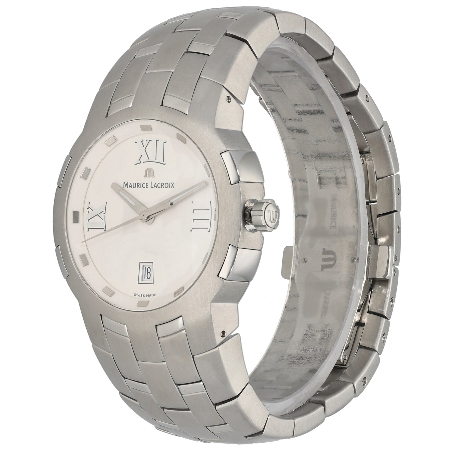 Maurice Lacroix Milestone MS1017 39mm Stainless Steel Watch