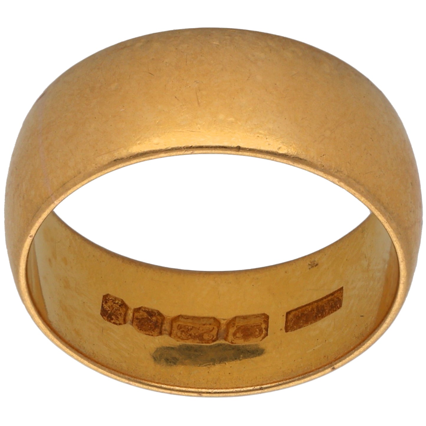 22ct Gold Plain Wedding Ring Size P