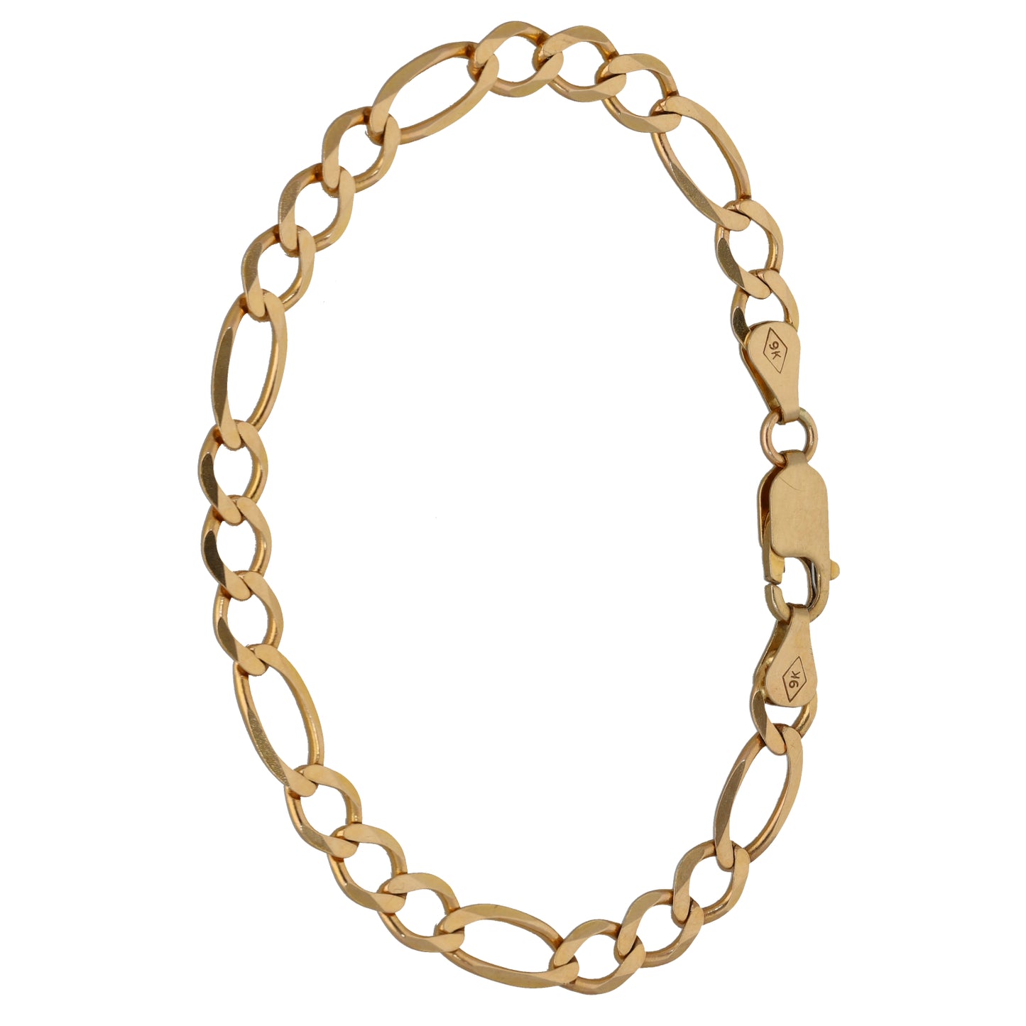 9ct Gold Figaro Bracelet