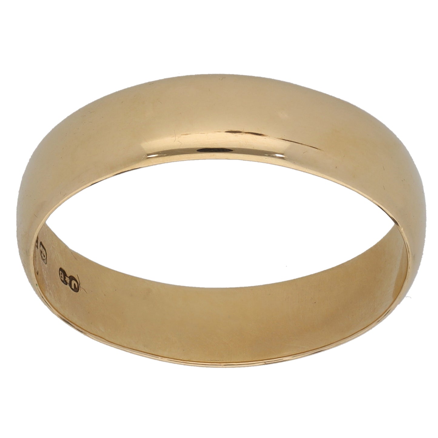 9ct Gold Plain Wedding Ring Size T