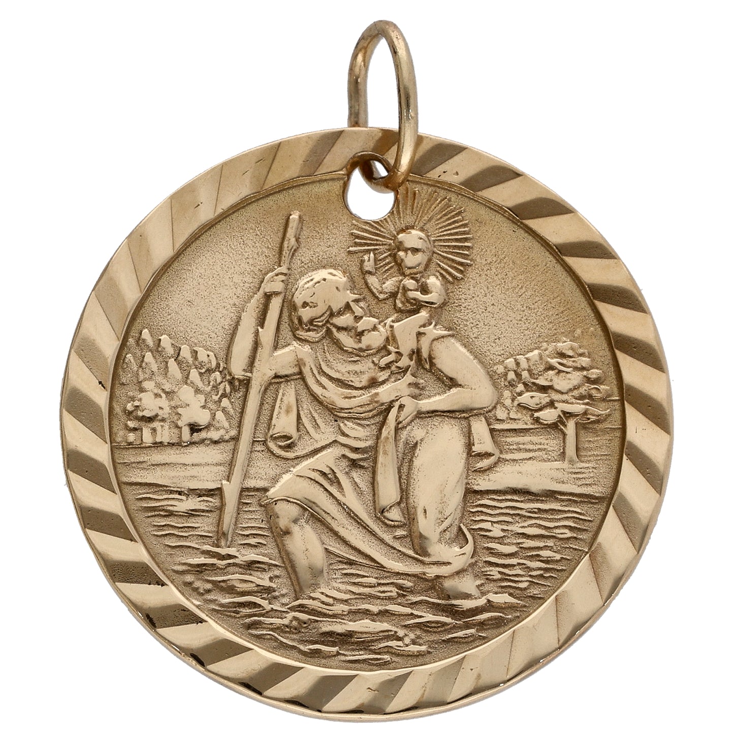 9ct Gold St Christopher Pendant