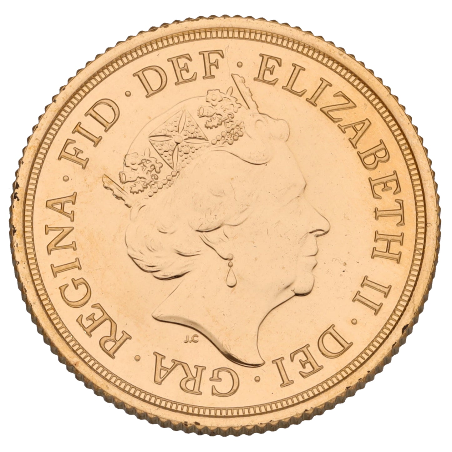 22ct Gold Queen Elizabeth II Full Sovereign Coin 2016