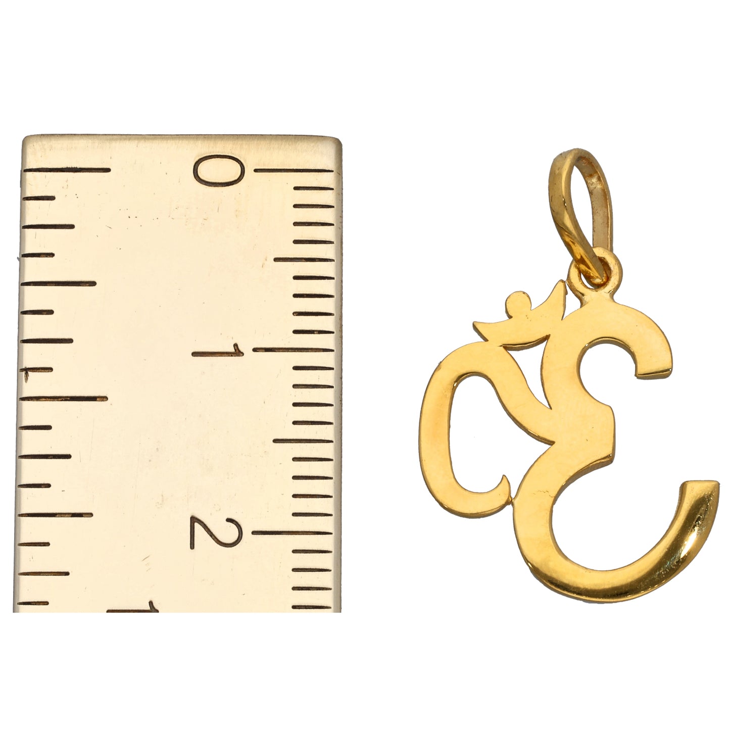 New 22ct Gold Ohm Pendant