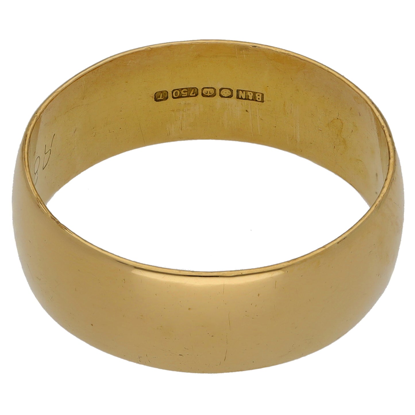 18ct Gold Plain Wedding Ring Size U