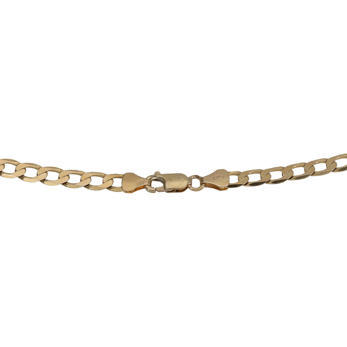 Figaro chain necklace with clasp and oval links