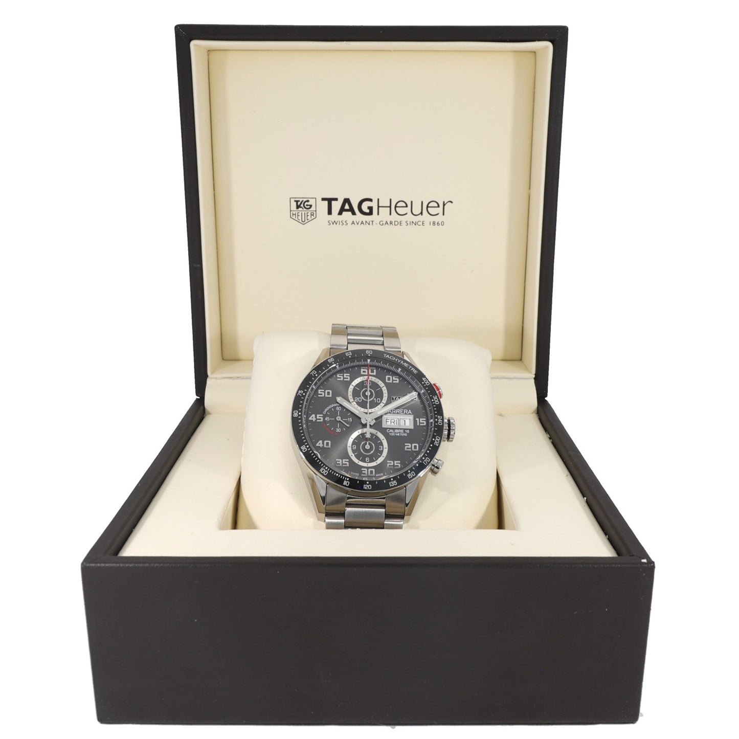 Tag Heuer Carrera CV2A1U 43mm Stainless Steel Watch
