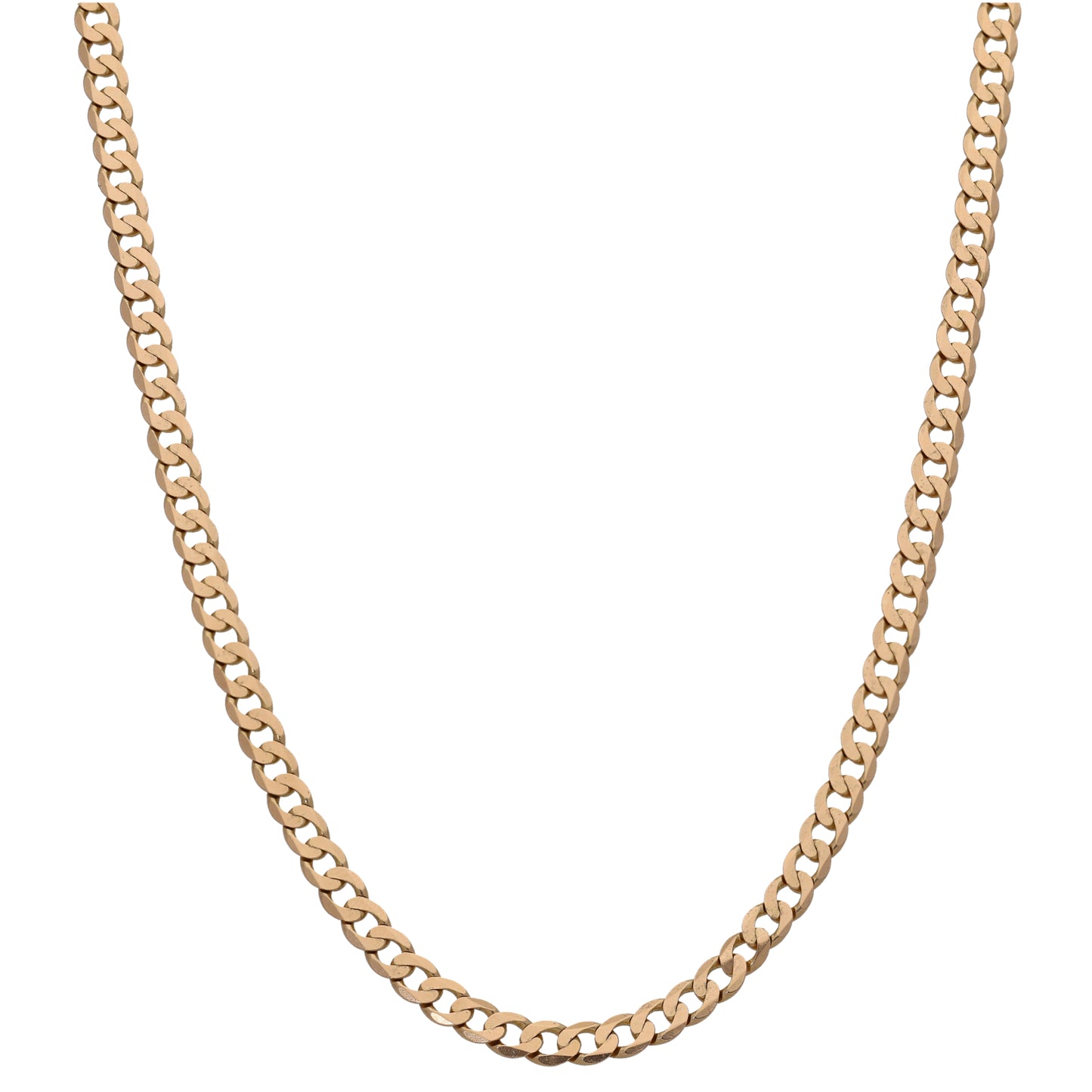 9ct Gold Curb Chain 22"
