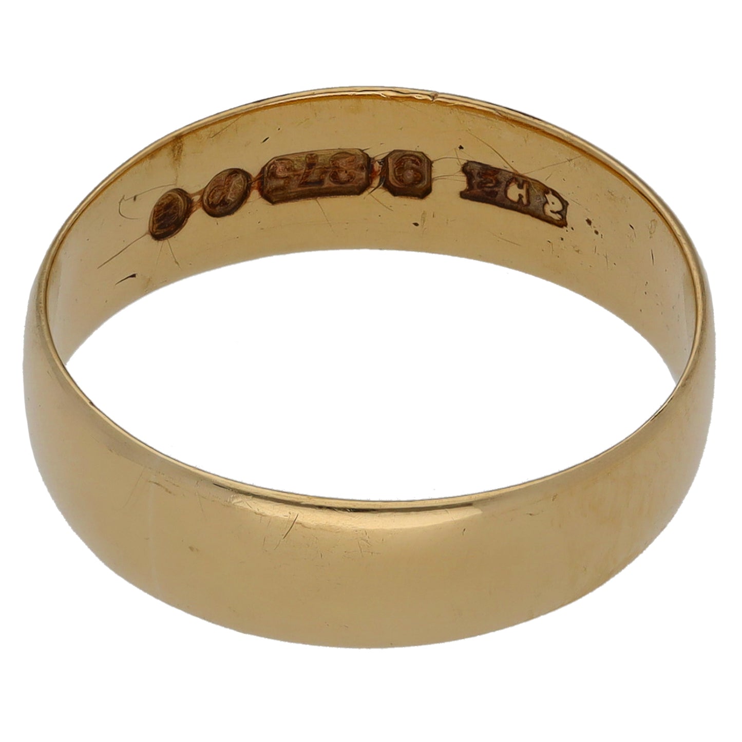 9ct Gold Plain Wedding Ring Size O