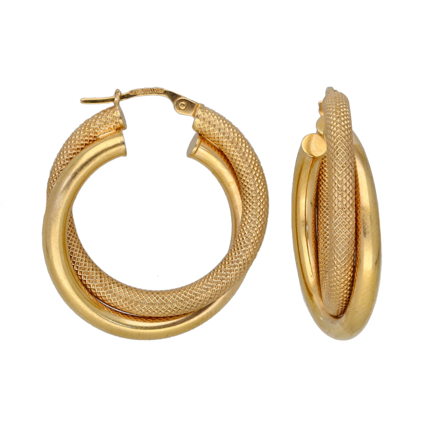 9ct Gold Creole Earrings