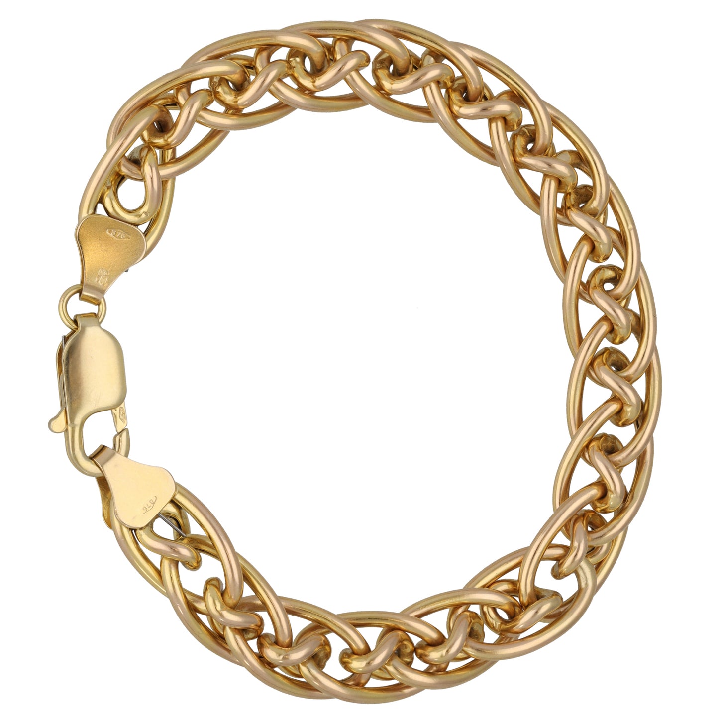 9ct Gold Double Curb Bracelet