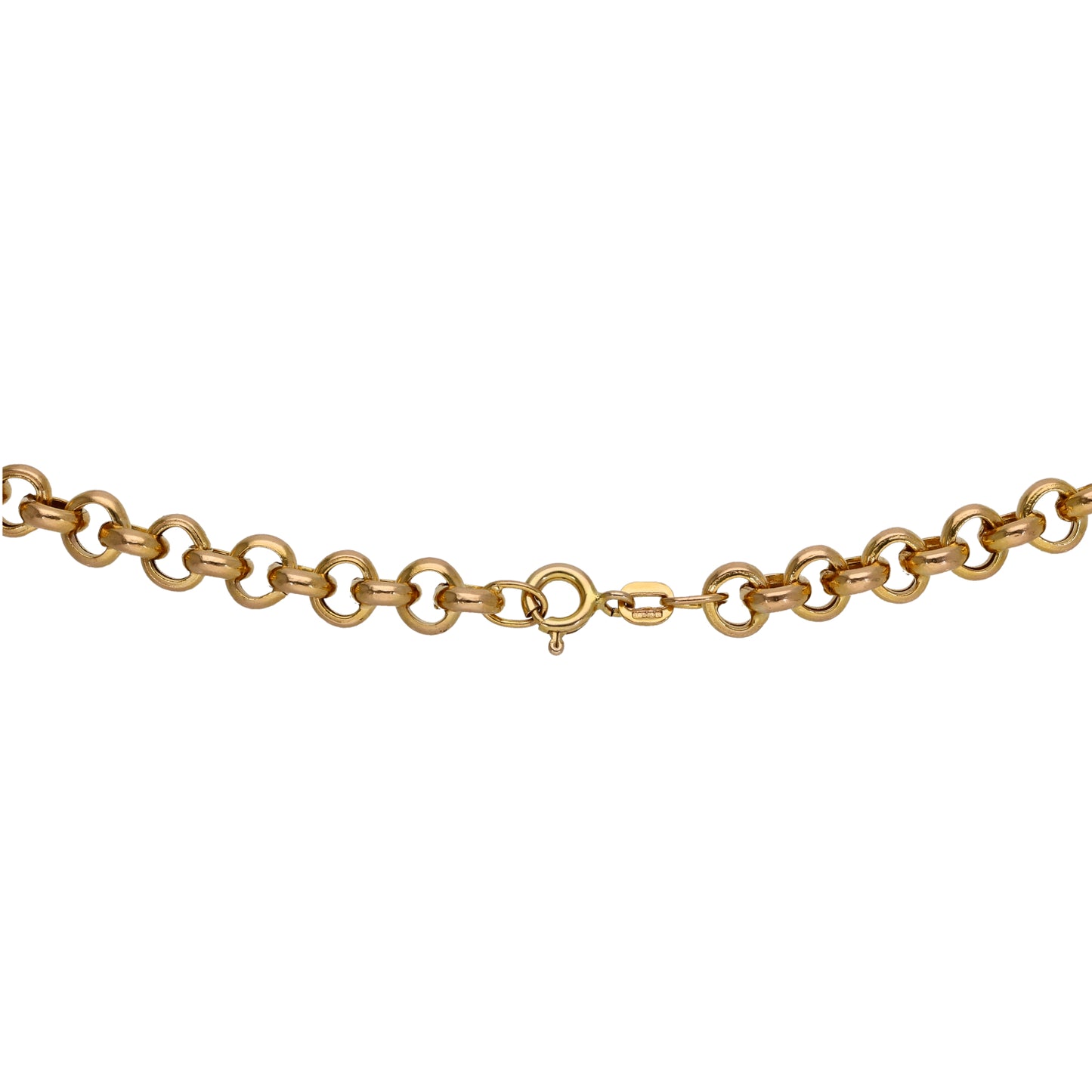 9ct Gold Belcher Chain 18"