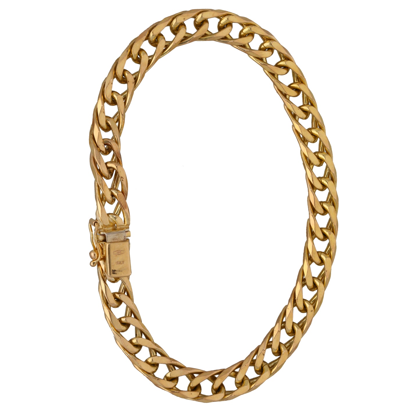 9ct Gold Double Curb Bracelet