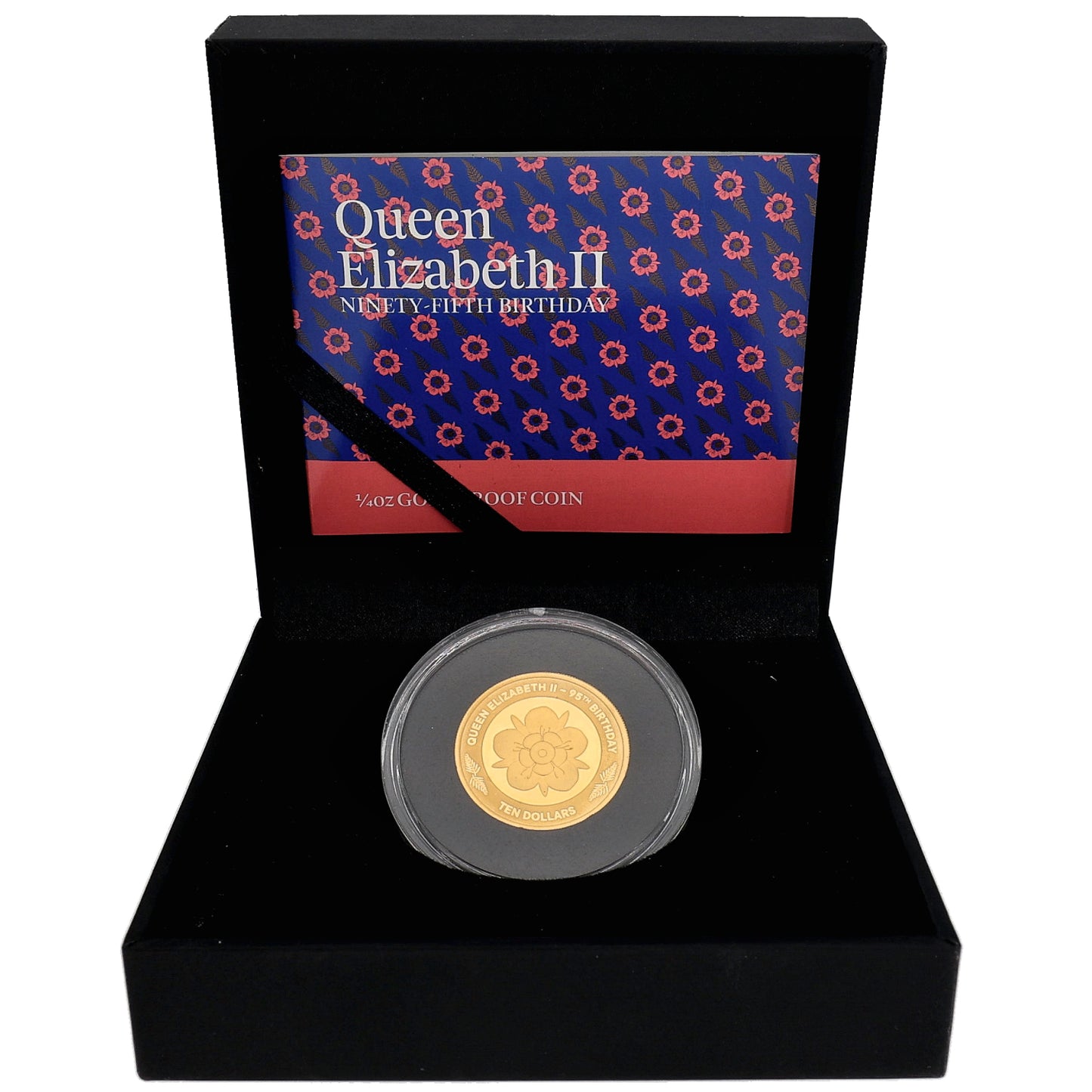 24ct Gold Queen Elizabeth II 95th Birthday 1/4 OZ Coin 2021
