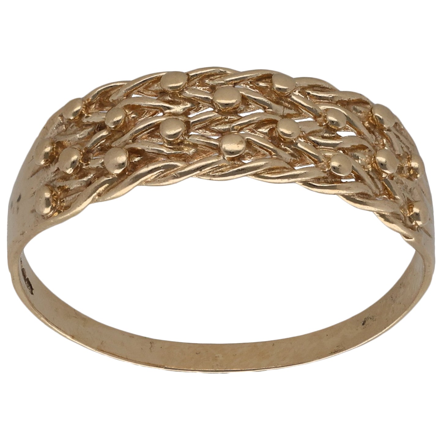 9ct Gold Keeper Ring Size W