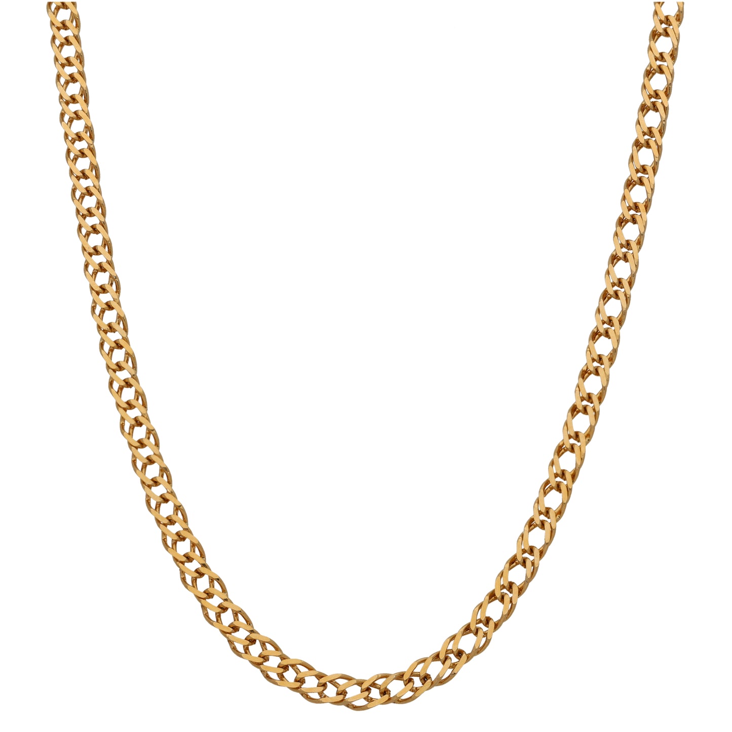 9ct Gold Double Curb Chain 24"