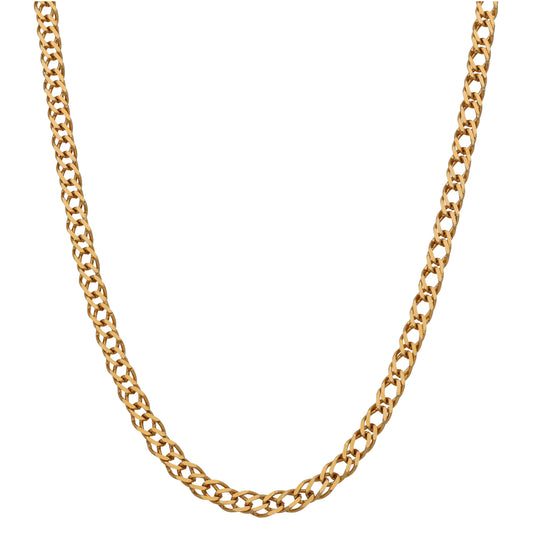 9ct Gold Double Curb Chain 24"