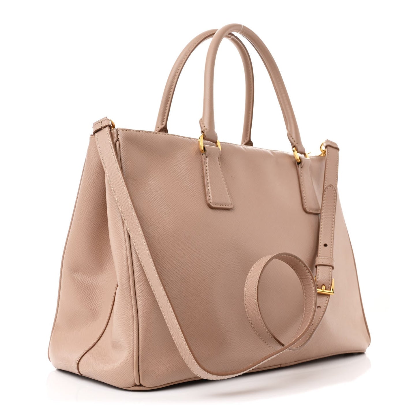 Prada Galleria Medium Tote Saffiano Leather Bag - Cammeo