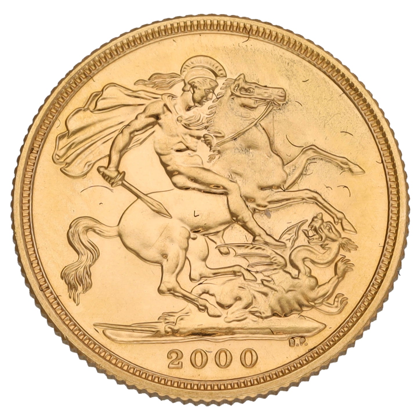 22ct Gold Queen Elizabeth II Full Sovereign Coin 2000