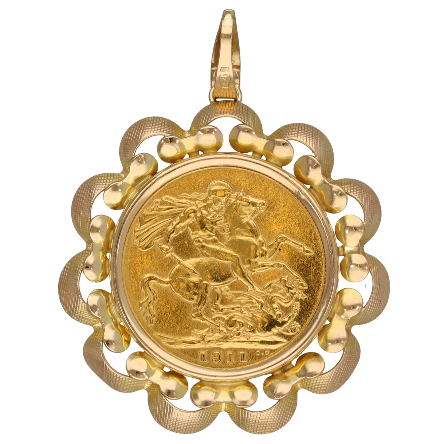 9ct Gold Full Sovereign Coin Pendant