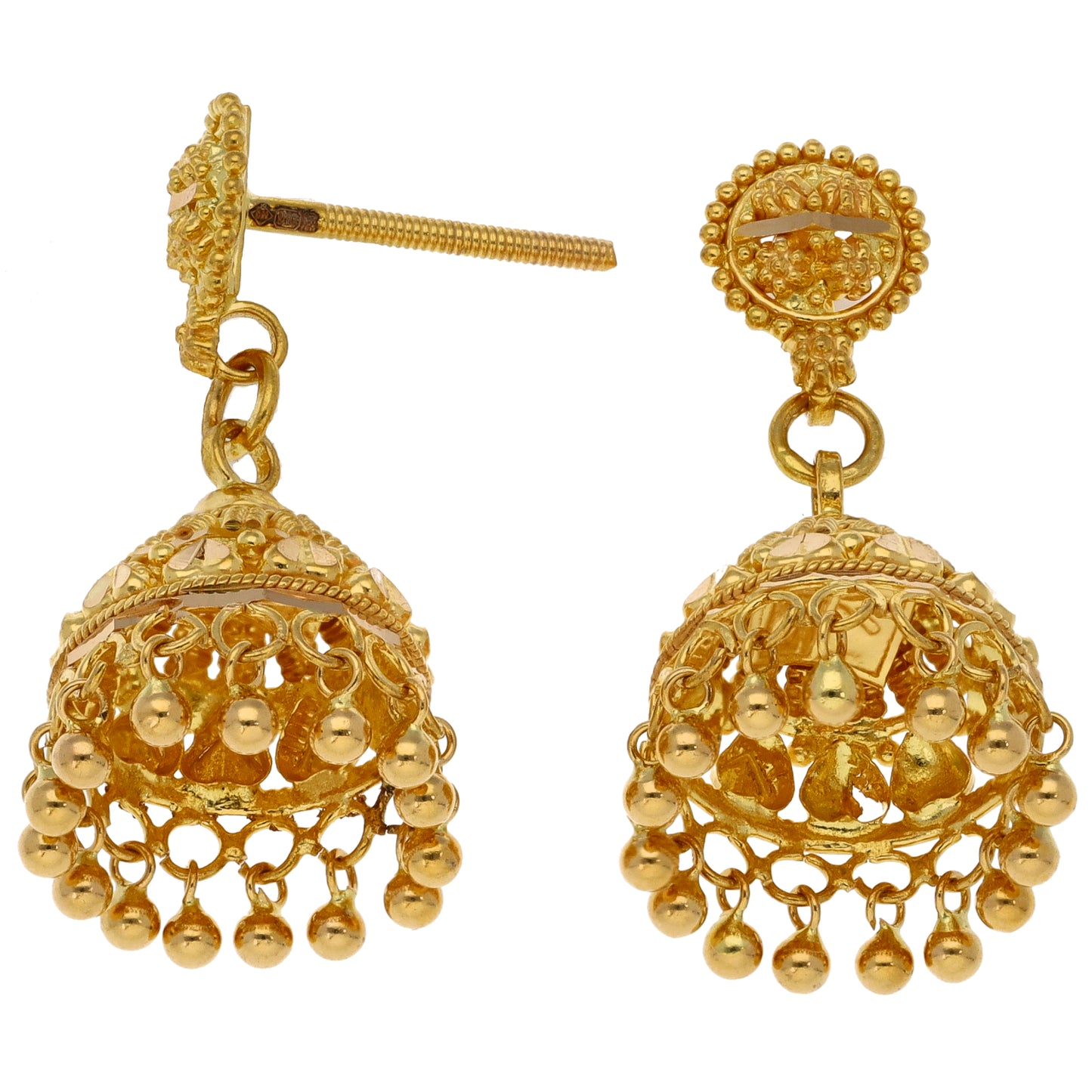 New 22ct Gold Fancy Drop Earrings