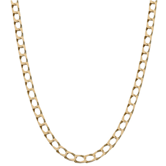 9ct Gold Curb Chain 24"