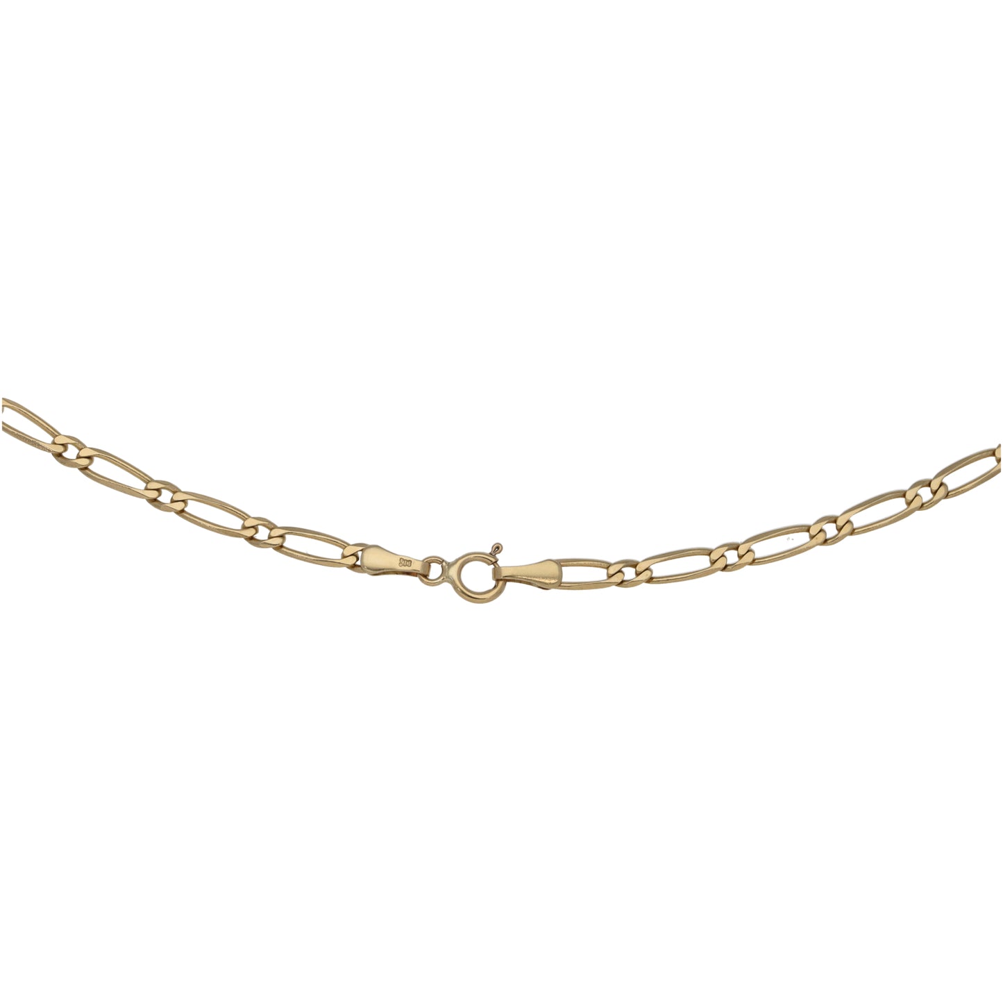 9ct Gold Figaro Chain 24"