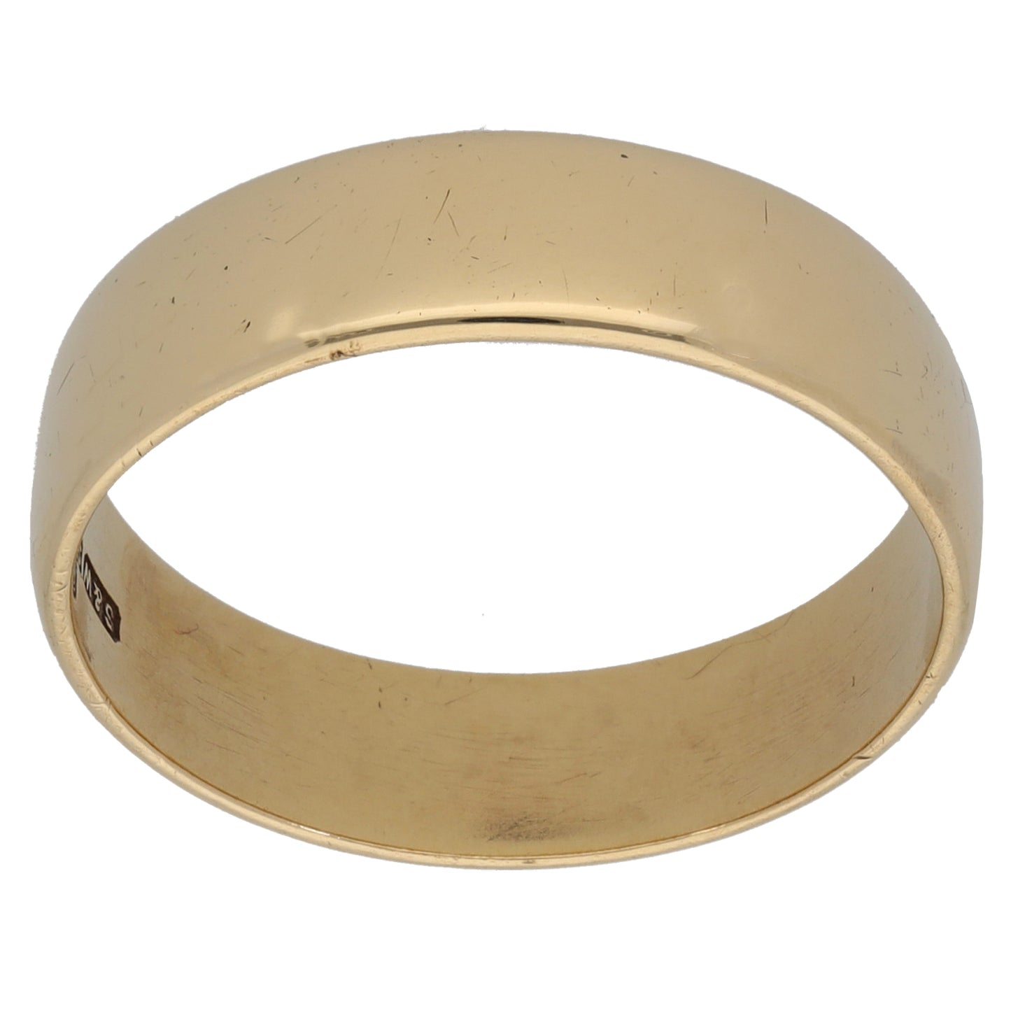 9ct Gold Plain Wedding Ring Size Y