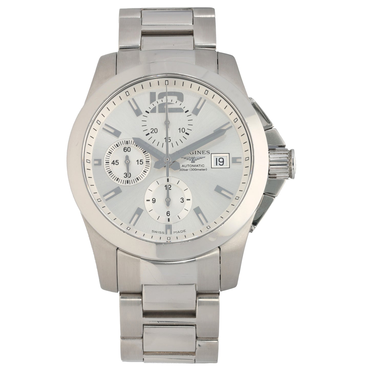 Longines Conquest L3.678.4.76.6 41mm Stainless Steel Watch