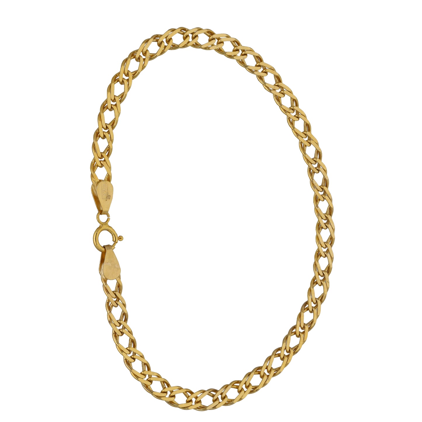 9ct Gold Double Curb Bracelet