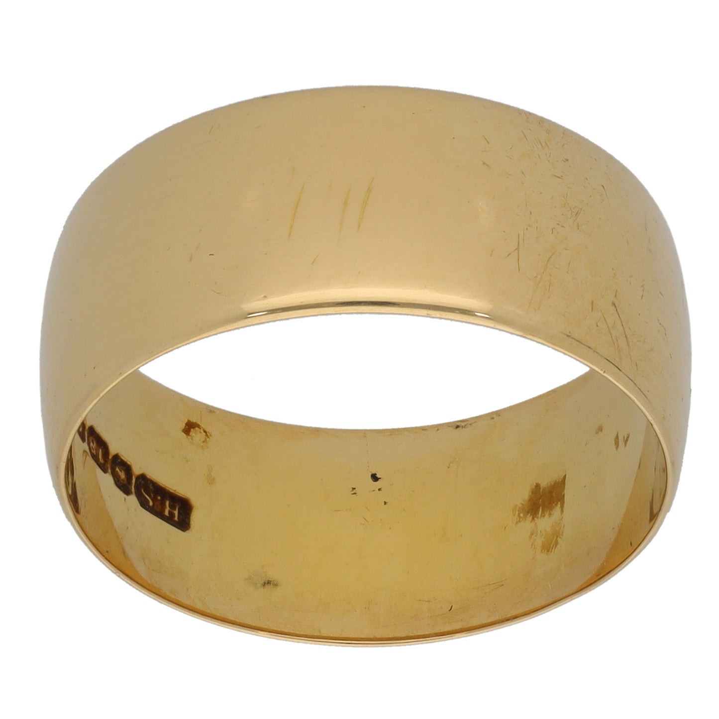 18ct Gold Plain Wedding Ring Size Q