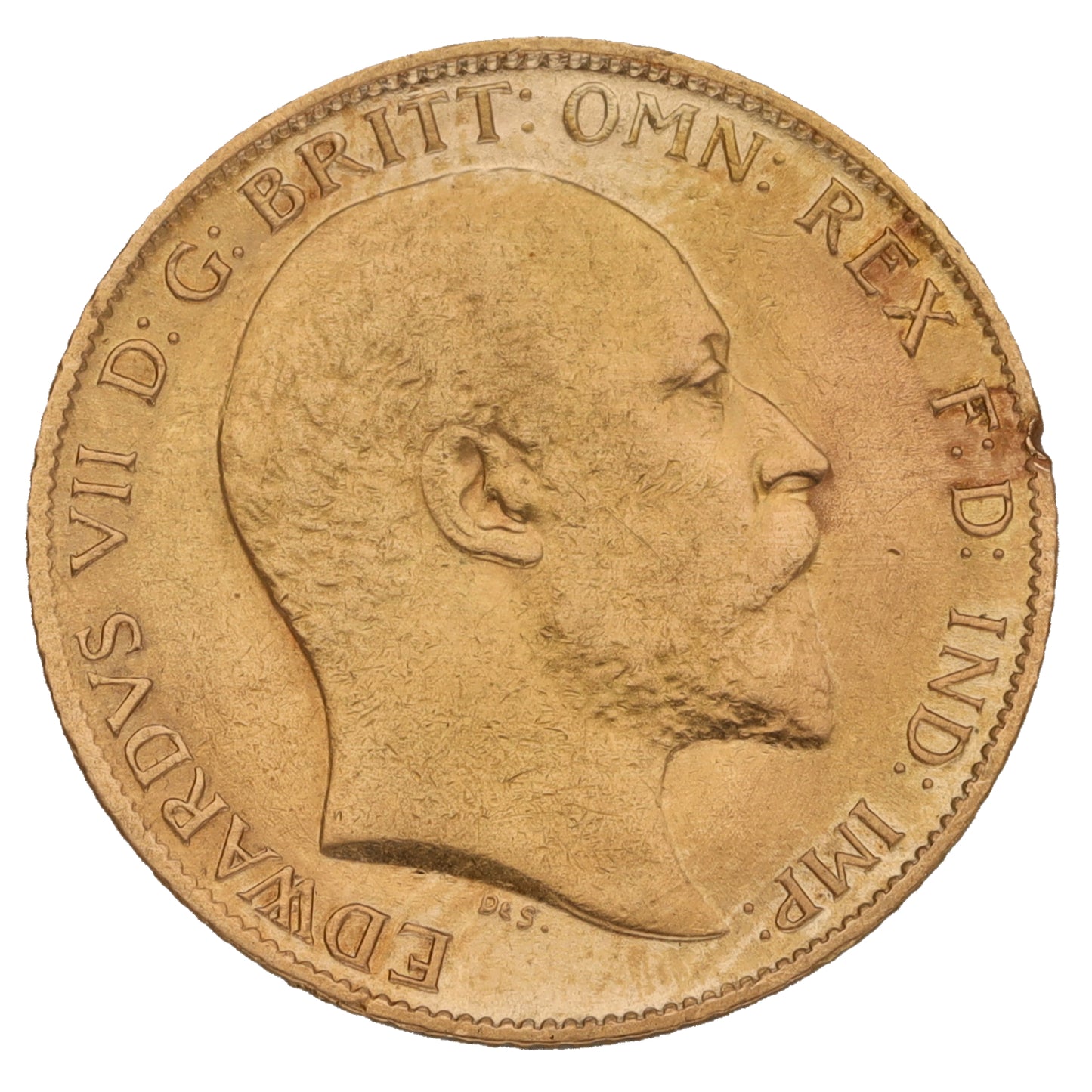 22ct Gold King Edward VII Half Sovereign Coin 1909